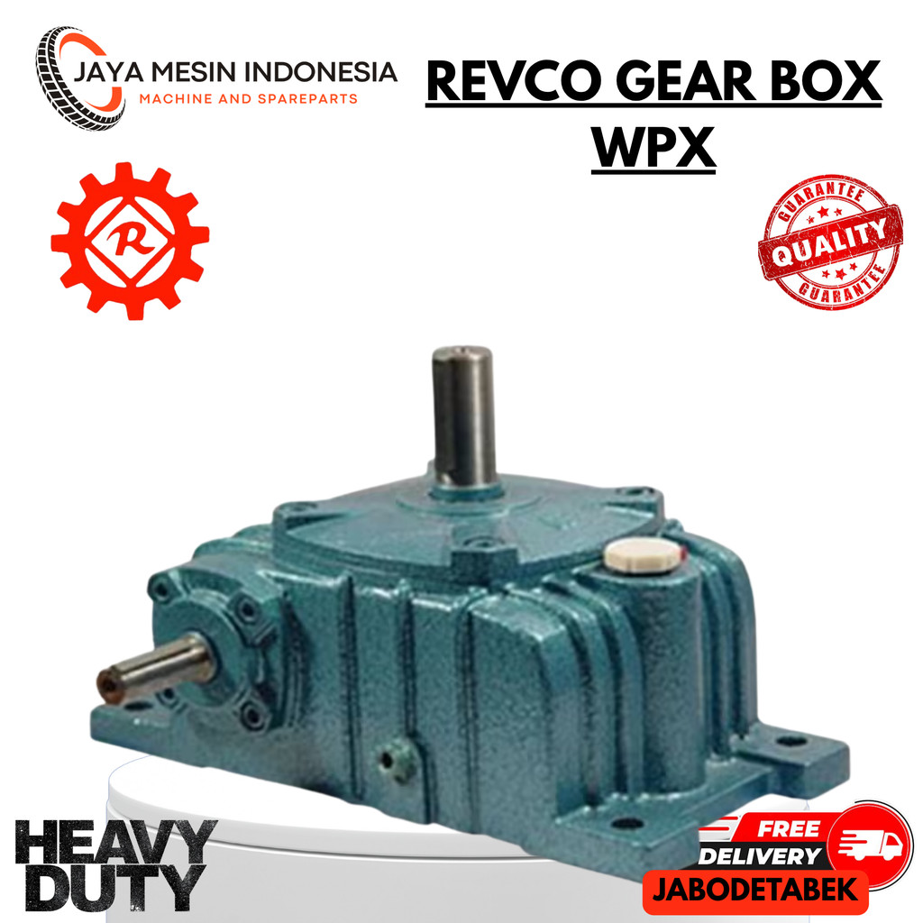 GEAR BOX REVCO WPX 135 WORM GEAR REDUCER RATIO 1:10-60/ GEAR BOX REVCO WPX WORM GEAR REDUCER RATIO 1