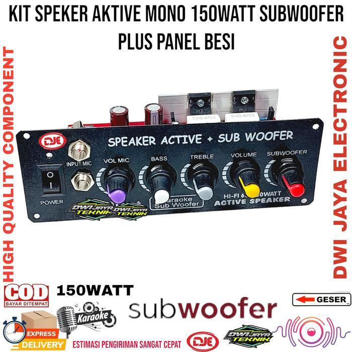 Diskon Kit Speaker Aktif Mono 150W Kit Speaker Aktif Mono + Subwoofeer Mic Original