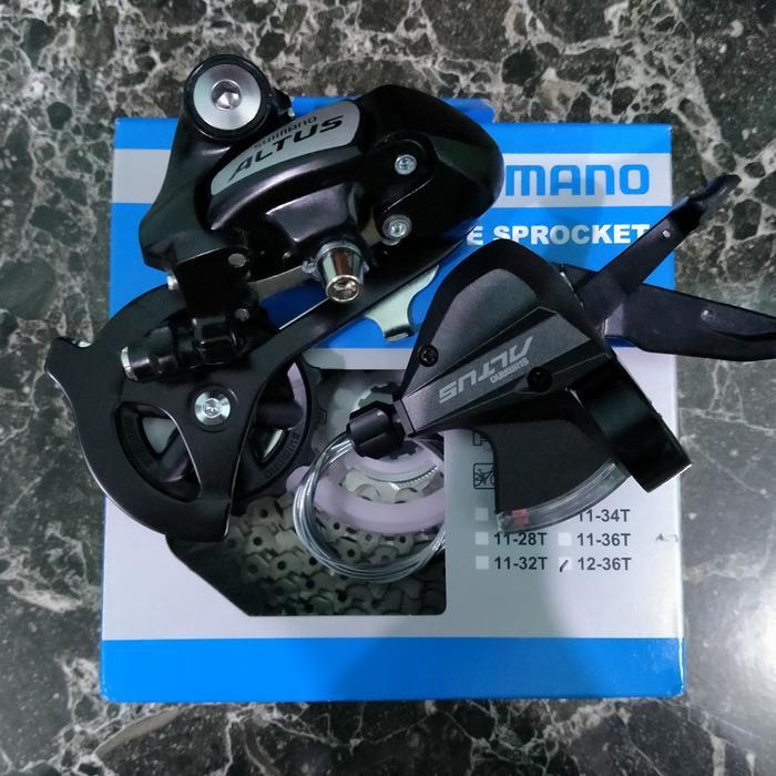 READY Groupset Shimano Altus M310 9 Speed with Sprocket 9 Speed Original