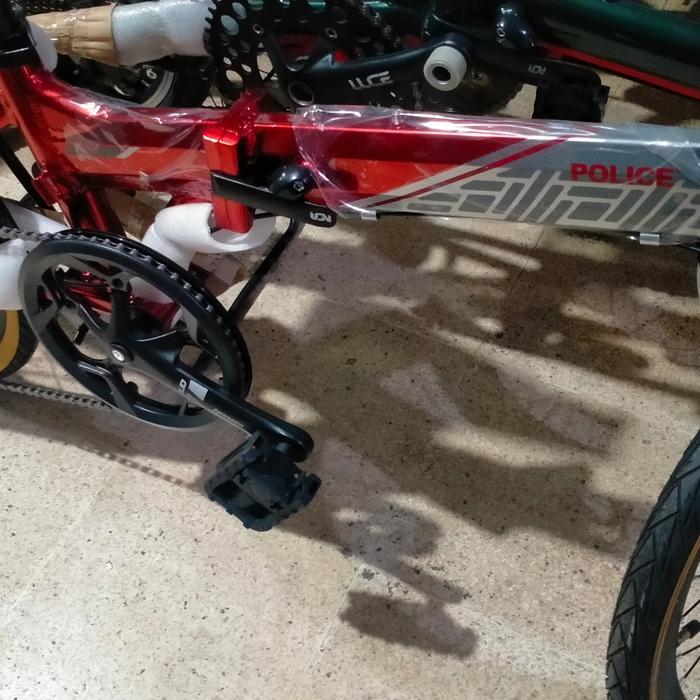 Element Sepeda Lipat Police Texas 20" 8sp RD Shimano Altus - Red