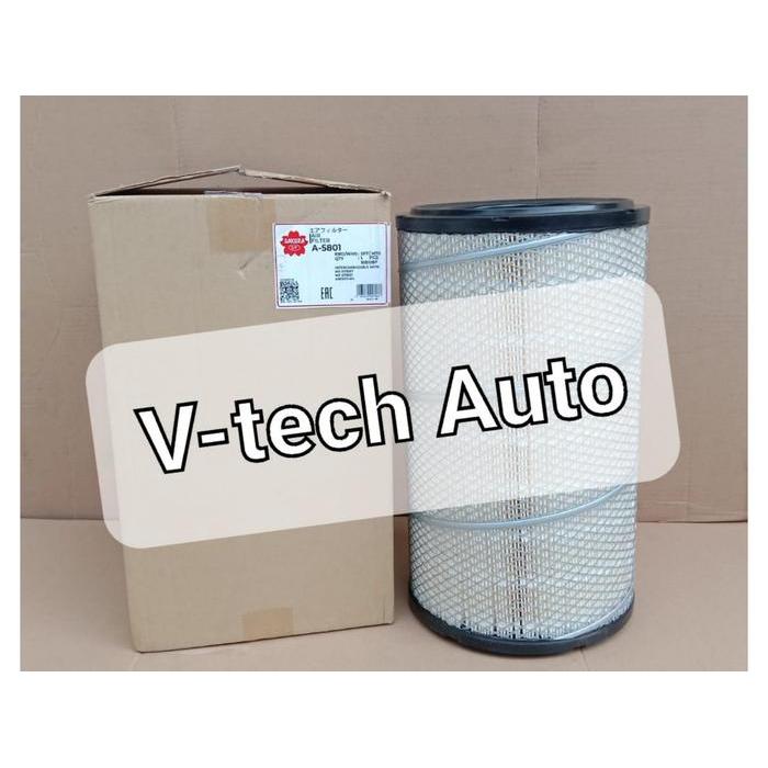 Air Filter Udara Mitsubishi 6D40 Me413506 Me413507 A-5801 A5801 Sakura