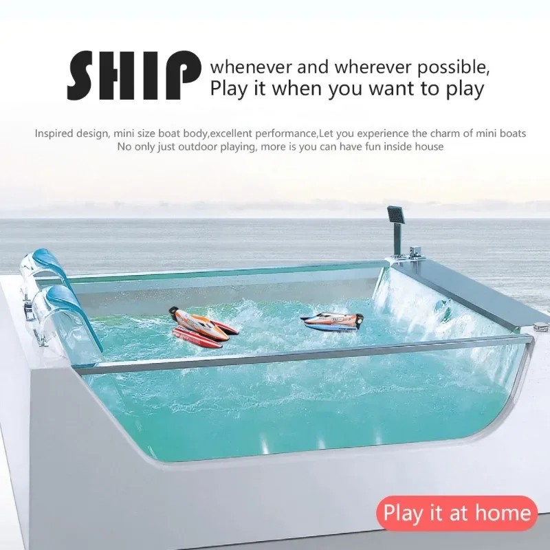 Pankeda 3313 2.4Ghz Mini RC Boat Radio Control F1 Racing Boat Rechargeable Ship RTR Gift Box