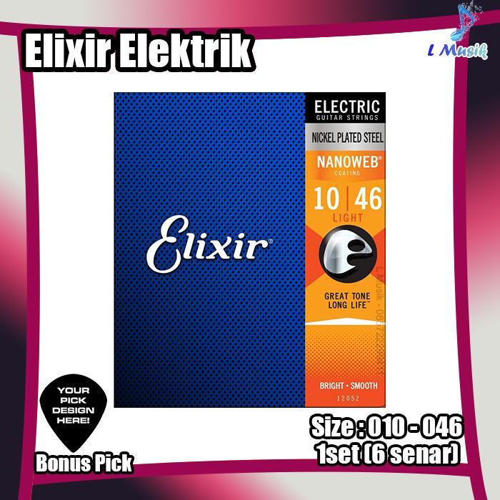 SENAR GITAR ELIXIR NANOWEB ELEKTRIK - SENAR GITAR ELEKTRIK UKURAN 010 ORI IMPORT