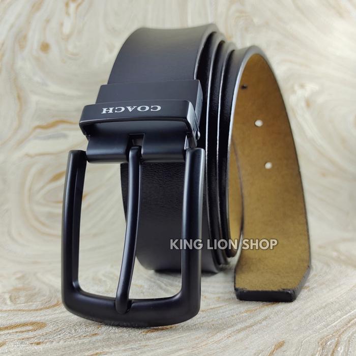 Sabuk Pria Gesper Tusuk Jarum Ikat Pinggang Belt Premium Leather
