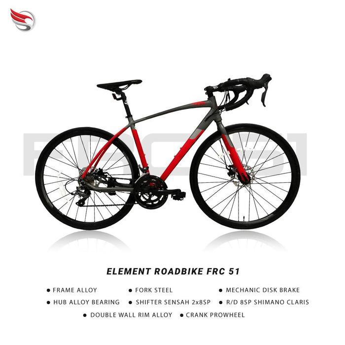 BALAP ELEMENT FRC 51 BLACK RED SIZE 49