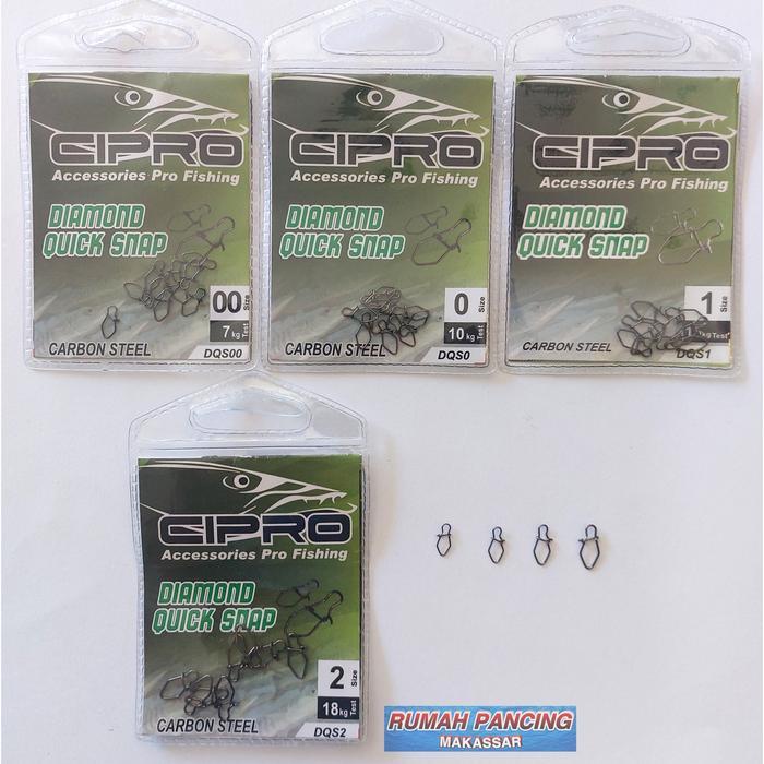 ORIGINAL Cipro Diamond Quick Snap / Peniti Pancing READY STOCK