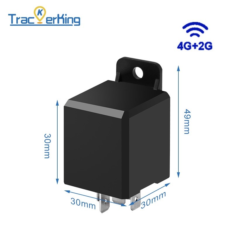 TrackerKing 4G GPS Relay Tracker DK09 For Motor Car MV720 Relay GPS Tracker Support Cut Oil And