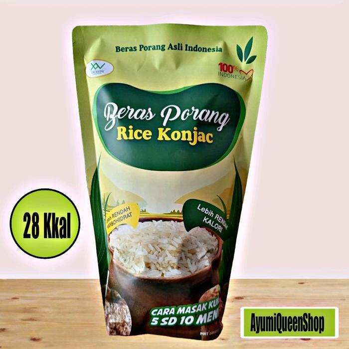 Ready Stok BERAS PORANG rice konjac shiratak hadiitaki kukus 1 Kg Murah Nasi Food rendah lemak 24