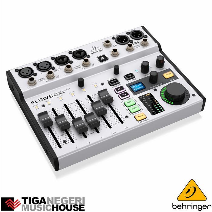 Behringer Flow 8 Digital Mixer With Bluetooth and USB Audio Interface