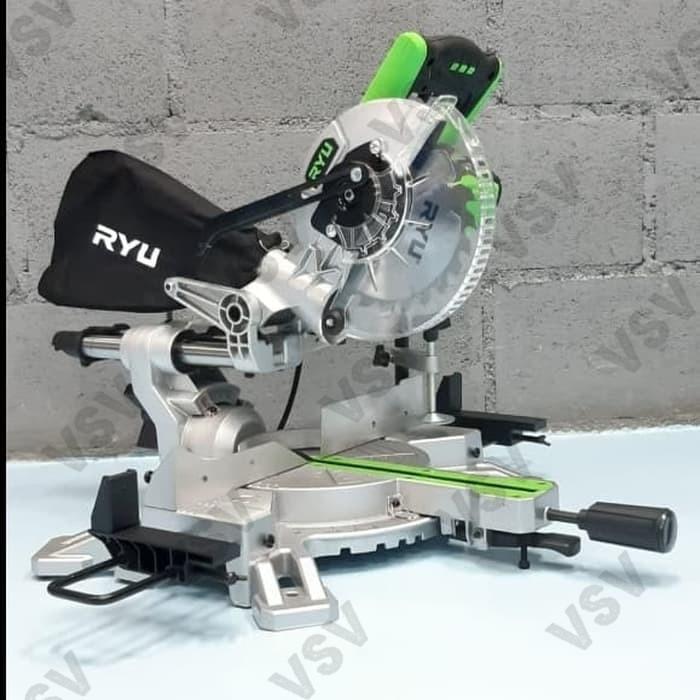 Bebas Ongkir Ryu Rms180-1 Sliding Miter Saw 7" Mitre Saw Sliding 7" Ryu