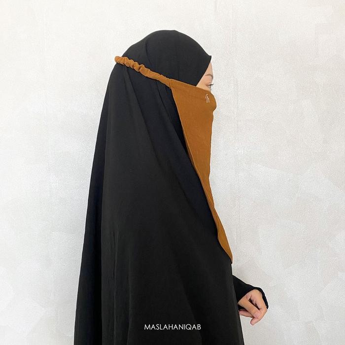 Sedia Maslaha Niqab I Cadar Tali Karet Daily I Cadar Untuk Pemula Crinkle Wanita Jilbab Muslim