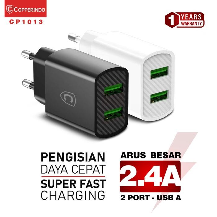 Charger 2 Port Speed Up Copper 2,4A