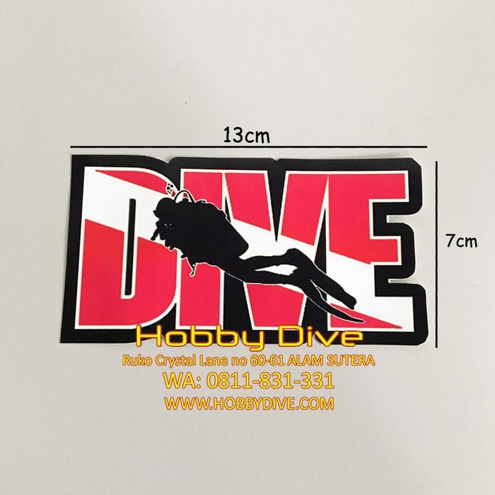 STOK TERBATAS  STICKER DIVE FLAG DIVE ACCESSORIES STICKER DIVING HD-058 TERJANGKAU