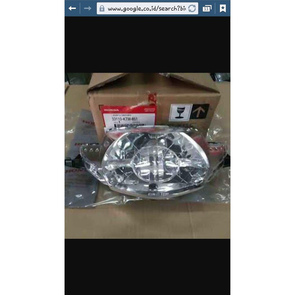 Lampu Depan Supra X 125 Bohlam 1 Ktm Ori Hm