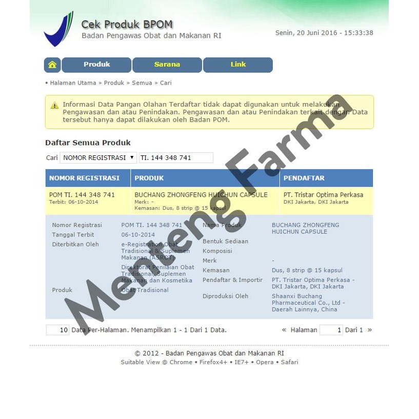 (Good) Zhongfeng Huichun Capsule