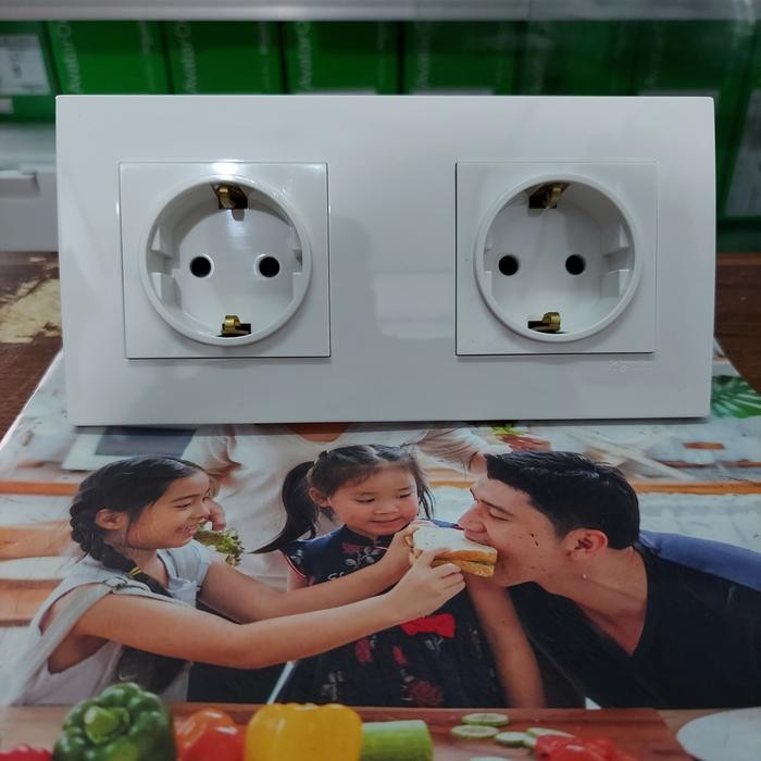 Vivace Stop Kontak 2 Gang Schneider