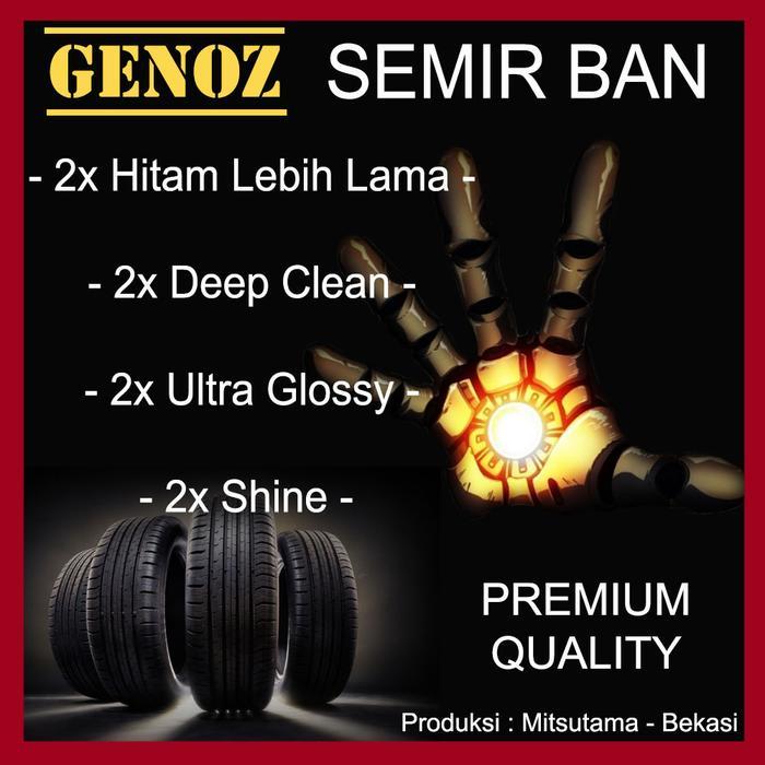 kytf- Genoz Semir Ban 1 Liter / Pengkilap Ban / Penghitam Ban Mobil Ban Motor