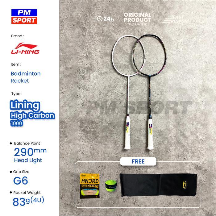 Raket Badminton / Bulutangkis Lining High Carbon 1000 Original