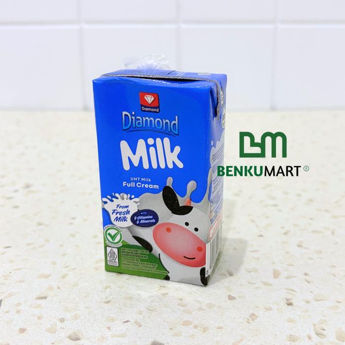 Diamond UHT Milk Full Cream (125 ml) Susu UHT Kecil 125 ML