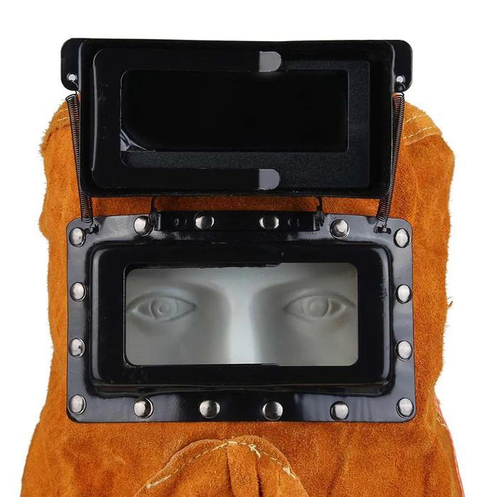 randika Topeng Las Kulit Sapi Topeng Las Listrik Full Wajah Kap Las Otomatis