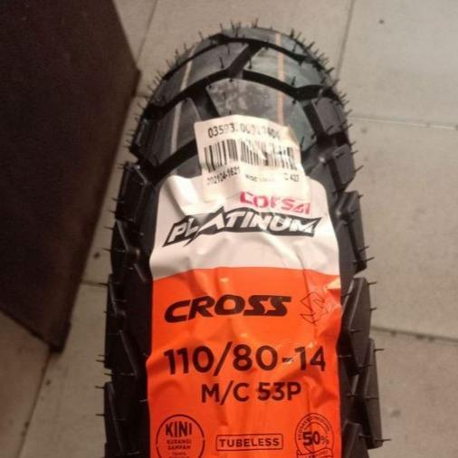 Ban Motor Corsa Cross S Ring 14 Semi Trail 100/80 110/80 Tubeless FREE Pentil
