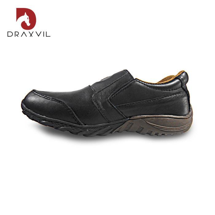 Draxvil Kulit Sapi Asli - Sepatu Pria Slip On Kulit Sapi Asli Draxvil