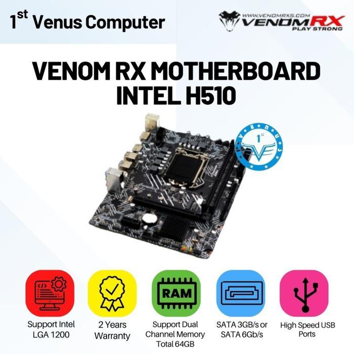 MOTHERBOARD VENOM RX INTEL H510 LGA1200 NVME