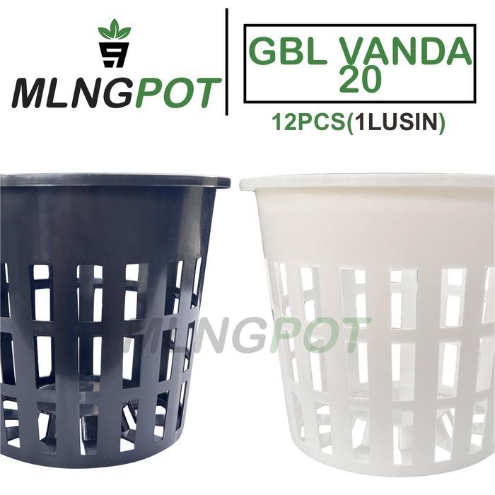 (12PCS) Pot GBL Anggrek Vanda 20cm Pot Hidroponik Besar