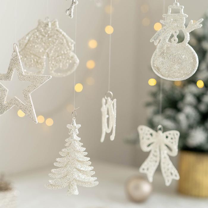 Gantungan Snowflake Natal Glitter /Gantungan Salju Natal /Gantungan #Gratisongkir