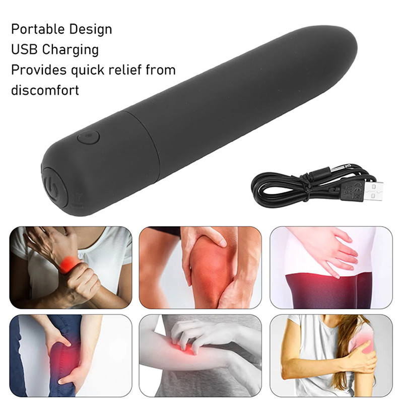 Deep Tissue Massager Wand 10 Es Portable Reduce Pain Improve Circulation Point Massage Handheld Wand