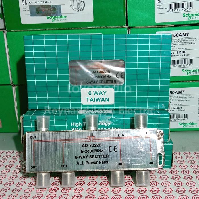 Spliter Antena Tv 6 Way Taiwan