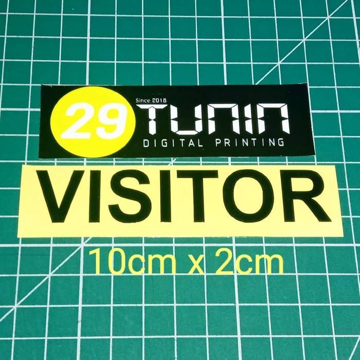 DISKON Cutting Sticker Stiker Helm Safety Visitor READY STOCK