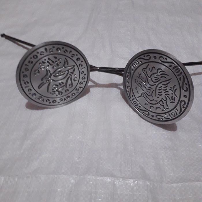 Cetakan kue semprong malaysia bahan alumunium gagang besi