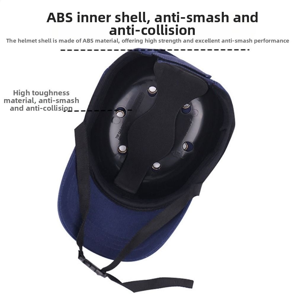 Abs Inner Shell Safety Hard Hat Top 6 Holes Hard Cap Shell Safety Baseball Ca Breathable Adjustable