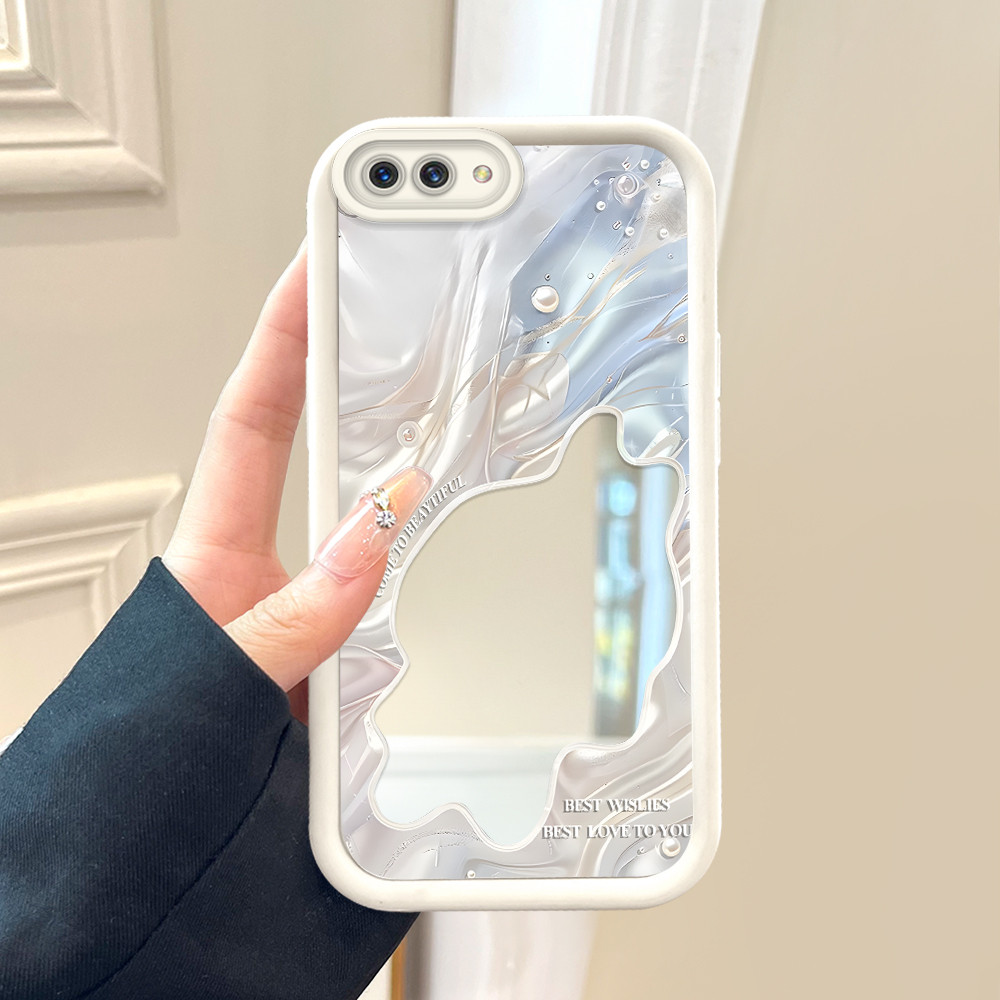 Casing Hp Untuk OPPO A3S A12E Phone Case Cesing Soft Cover Blue 1174 Mode Mirror Kesing JZ Cassing