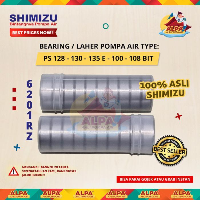 7yup- Bearing / Laher Shimizu Asli 6201Rz (Tutup Karet)
