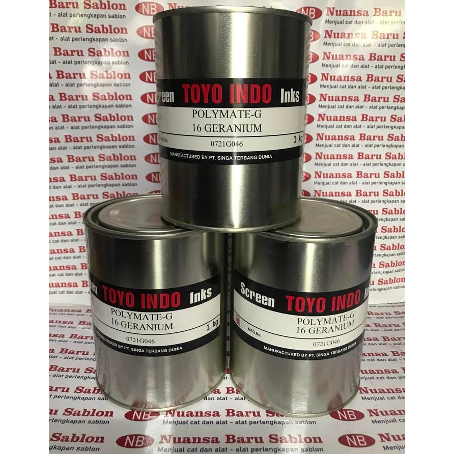 Toyo Indo Polymate-G 16 Geranium (Cat Sablon Plastik) Gratisongkir