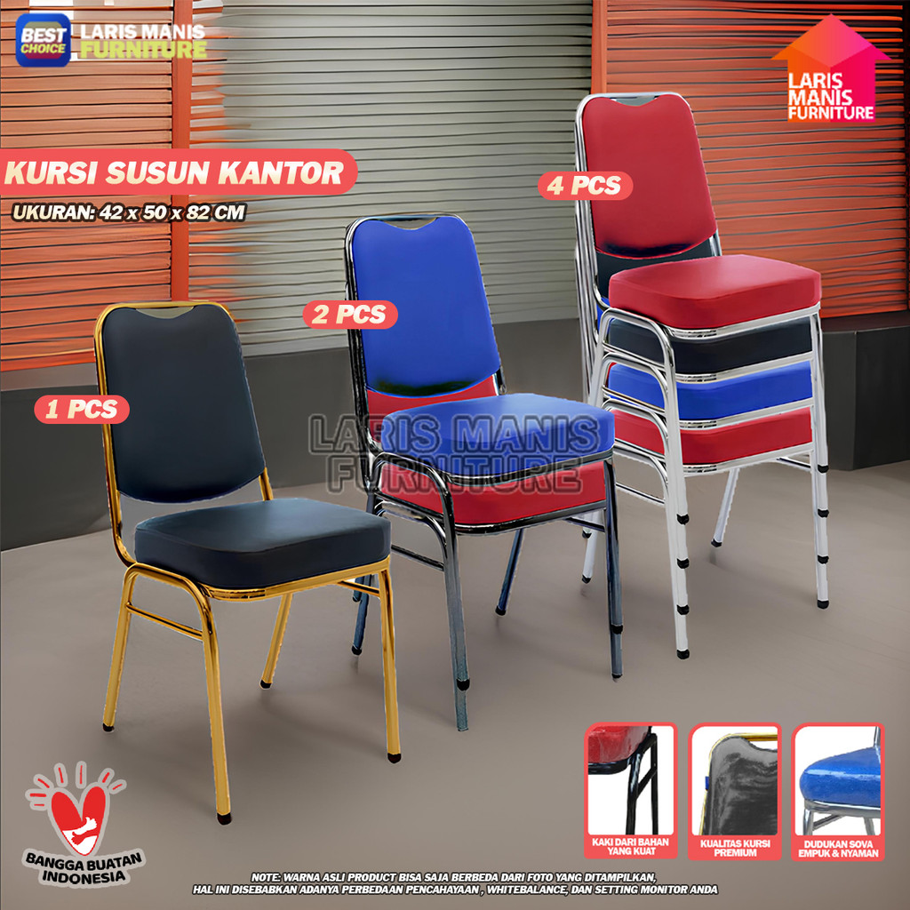 KURSI SUSUN KANTOR KURSI PESTA KURSI KANTOR KURSI SUSUN STAINLESS KURSI KANTOR KURSI GAMING