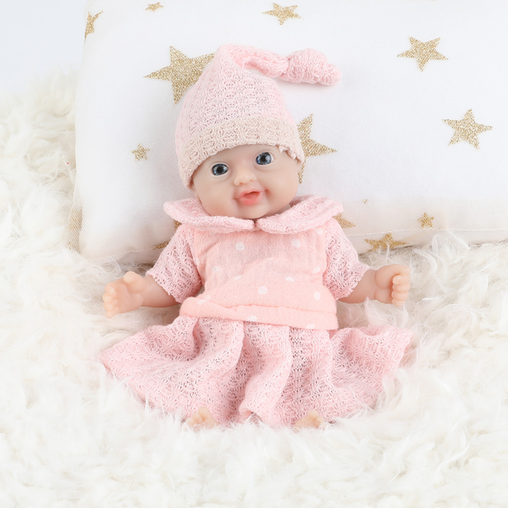 Ivita 7" Micro Preemie Girl Full Body Silicone Reborn Baby Doll Lifelike Realistic Antistress Toy