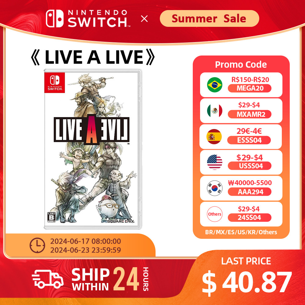 LIVE A LIVE - Switch Game Deals for Switch OLED Switch Lite Switch Game Card Physical