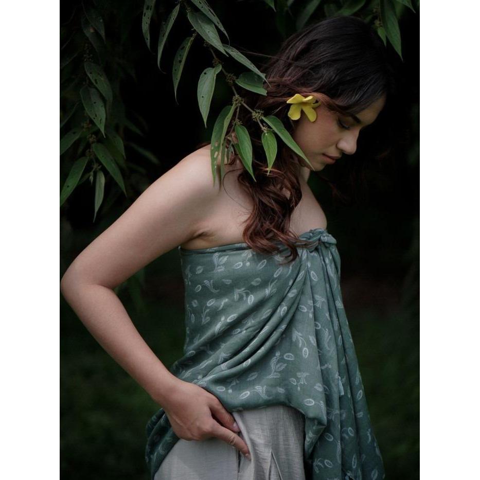 Ratu - Ghania Sage Outer / Cardigan /Shawl Batik