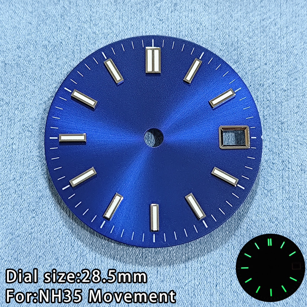 28.5MM Dial NH35 Dial 28.5mm NH35 Watch Dial For NH35 Movement Men's Watch Accessories NH35 Green