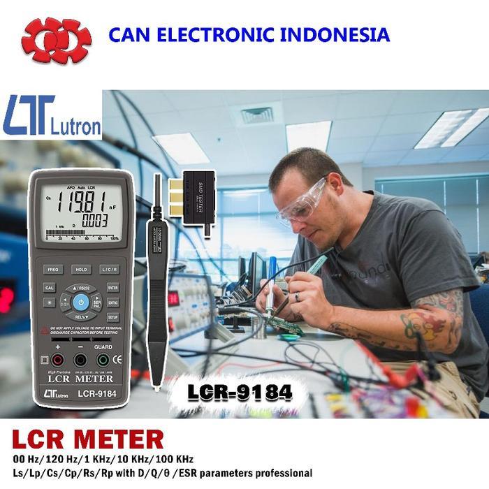 DISKON LCR METER LUTRON LCR-9184 100 HZ/120 HZ/1 KHZ/10 KHZ/100 KHZ
