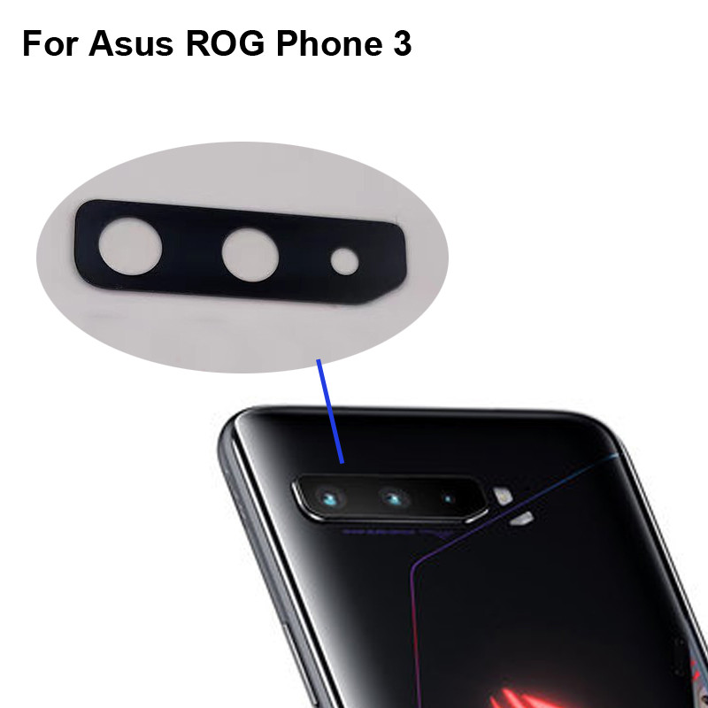 For Asus ROG Phone 3 phone3 Replacement Back Rear Camera Lens Glass Parts for ASUS ROG 3 ROG3 test