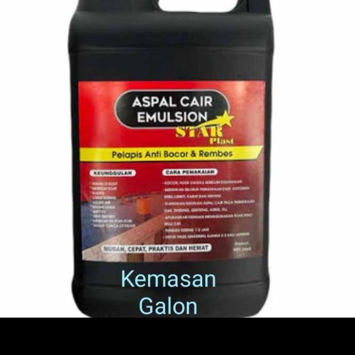 Aspal Cair Galon 5 kg Penambal Bocor Emulsion Anti Rembes Dak Kolam TerLaris TerMurah SeBandung