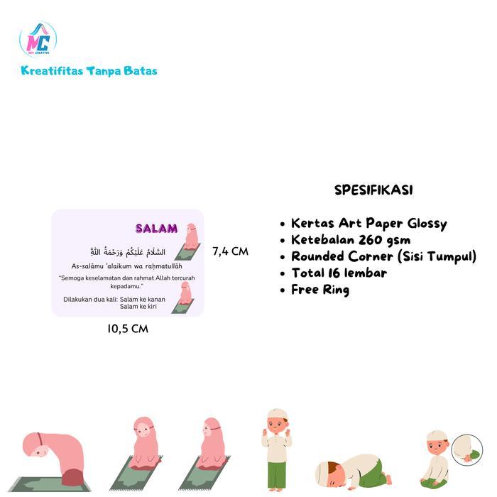 Promo Flashcard Bacaan Sholat Lengkap Praktis & Mudah Dihafal