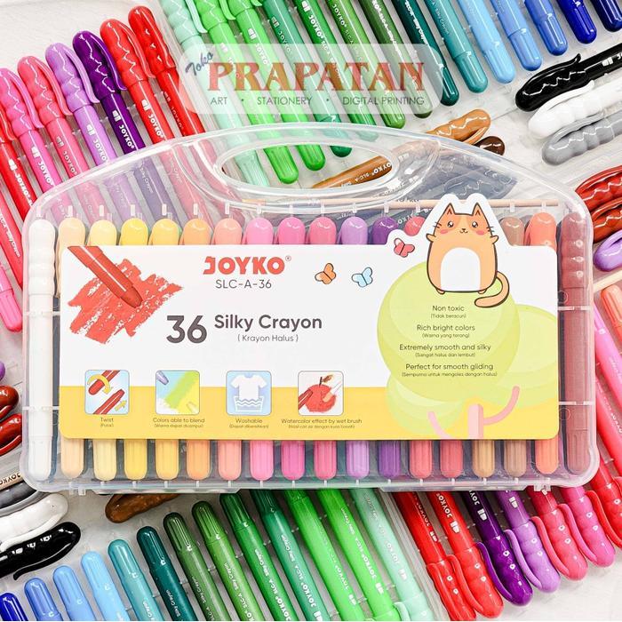 Joyko Silky Crayon Set SLC-A-36~48 Crayon Silky