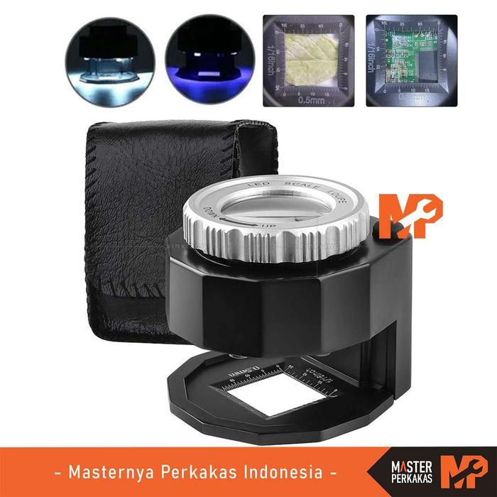 MP Pembesar Kaca Kain dan Percetakan 30x 30mm LED UV AH92x / LUP Ultraviolet Fabric and Printing