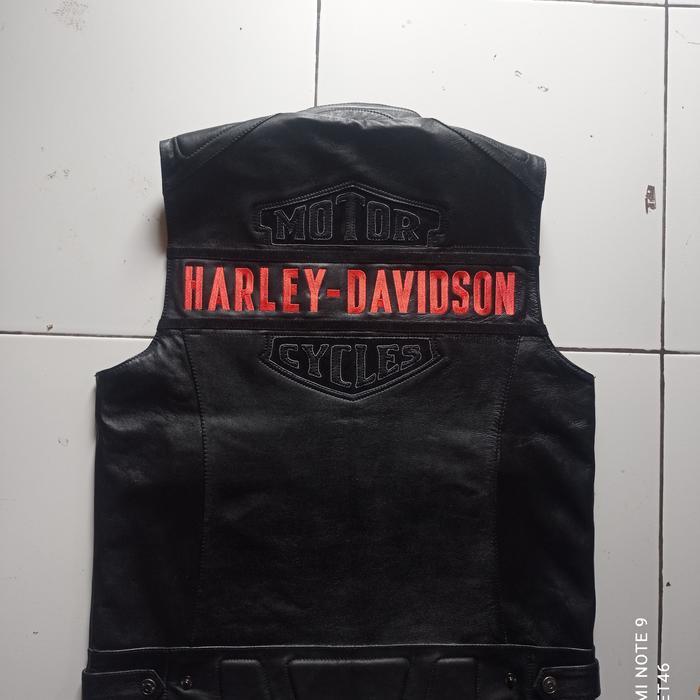 Rompi kulit,vest kulit harley davidson