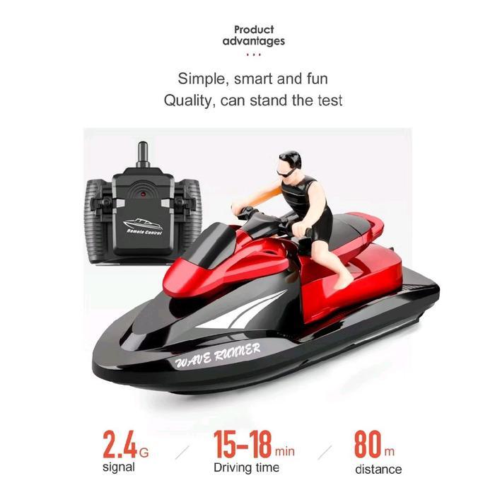 MAINAN EDUKASI ANAK SPEED BOAT RC / REMOTE CONTROL SPEED BOAT